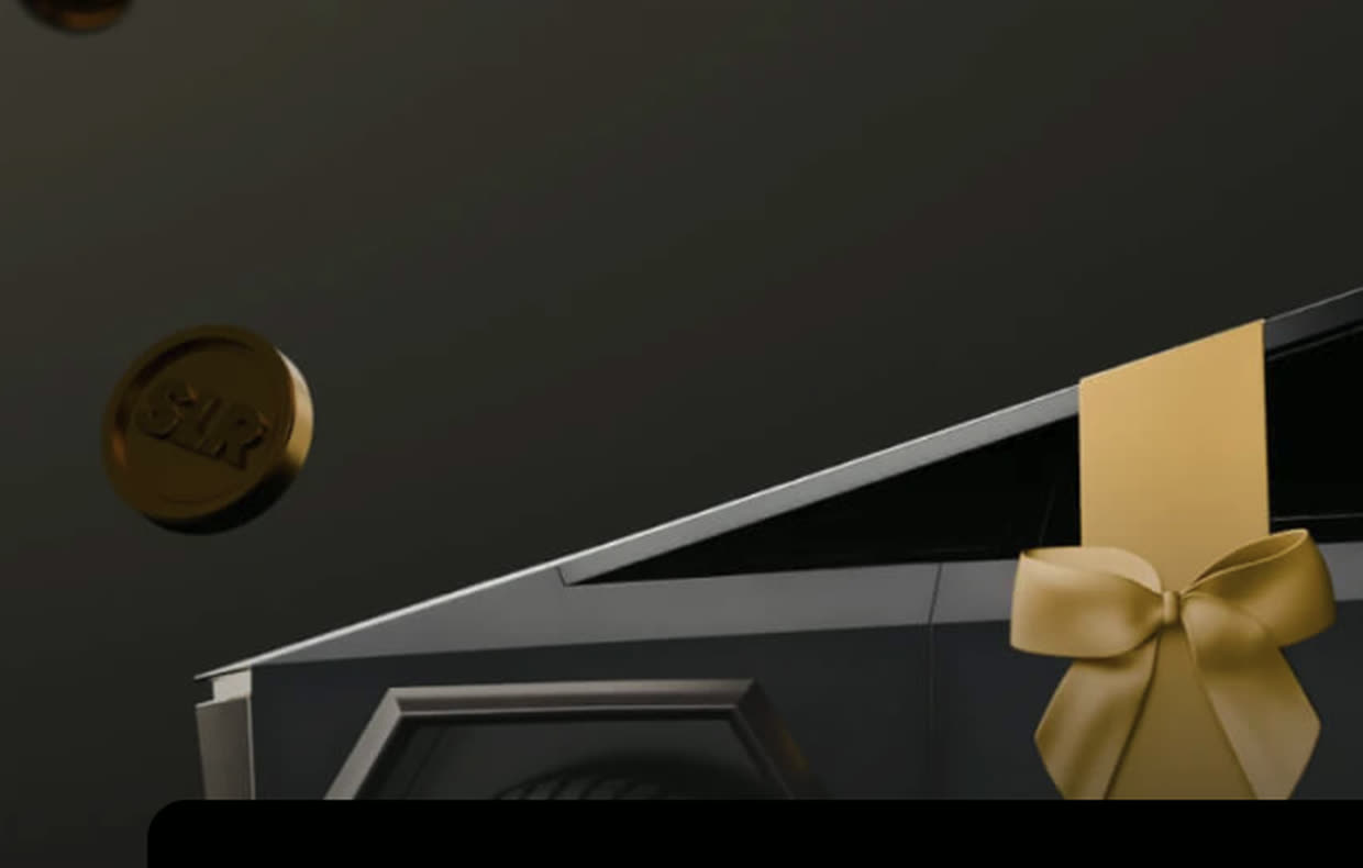 Grand-prize creative from the Black Friday campaign: a gift-wrapped Cybertruck